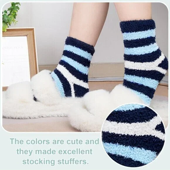 YSense 6-Pair Womens Cozy Fuzzy Socks Plush Warm Crew Size 6-10 - Picture 6 of 6